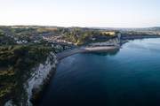 A wider view of the fishing village of Beer. Seaton is to the far right of the photo - at the head of the Axe Valley - and just a few miles from The Coach House. This is an excellent stretch of the South West Coast Path.