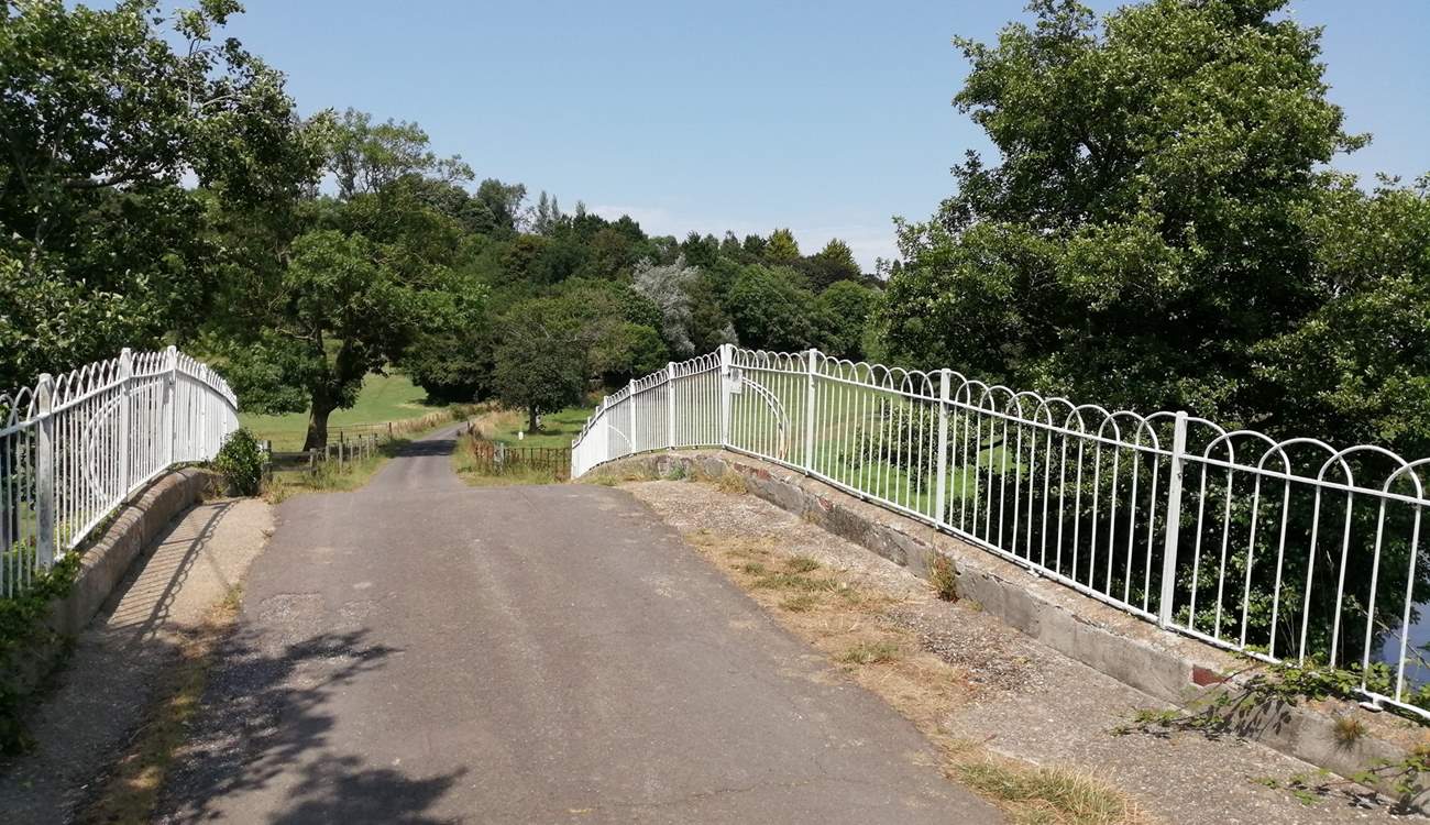 The Coach House is approached along this private road across the Axe Valley. There are footpaths along the river banks for you to enjoy with your dog.