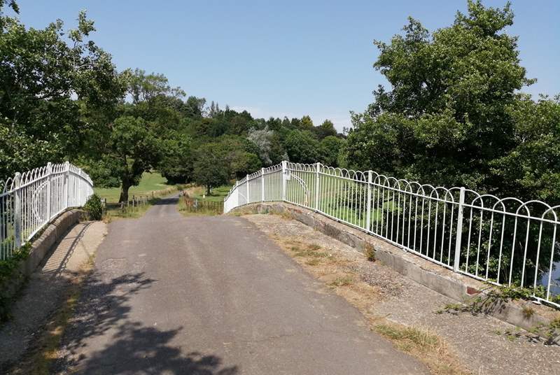 The Coach House is approached along this private road across the Axe Valley. There are footpaths along the river banks for you to enjoy with your dog.