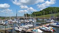 This is the little harbour at Seaton - your closest beach. There is a delightful cafe on the quayside and a wide pebbled bay.