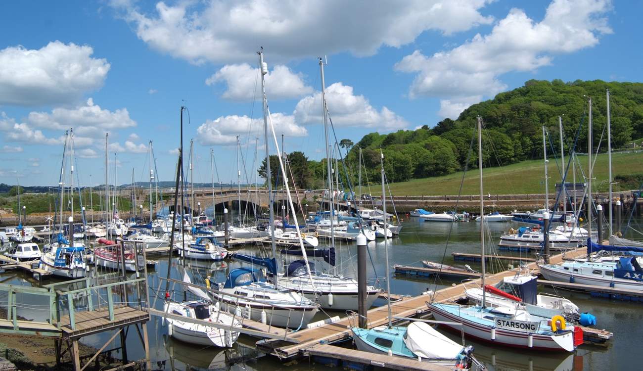 This is the little harbour at Seaton - your closest beach. There is a delightful cafe on the quayside and a wide pebbled bay.