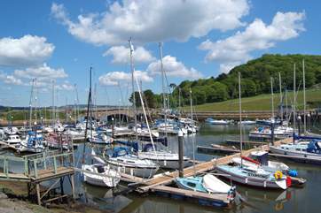 This is the little harbour at Seaton - your closest beach. There is a delightful cafe on the quayside and a wide pebbled bay.