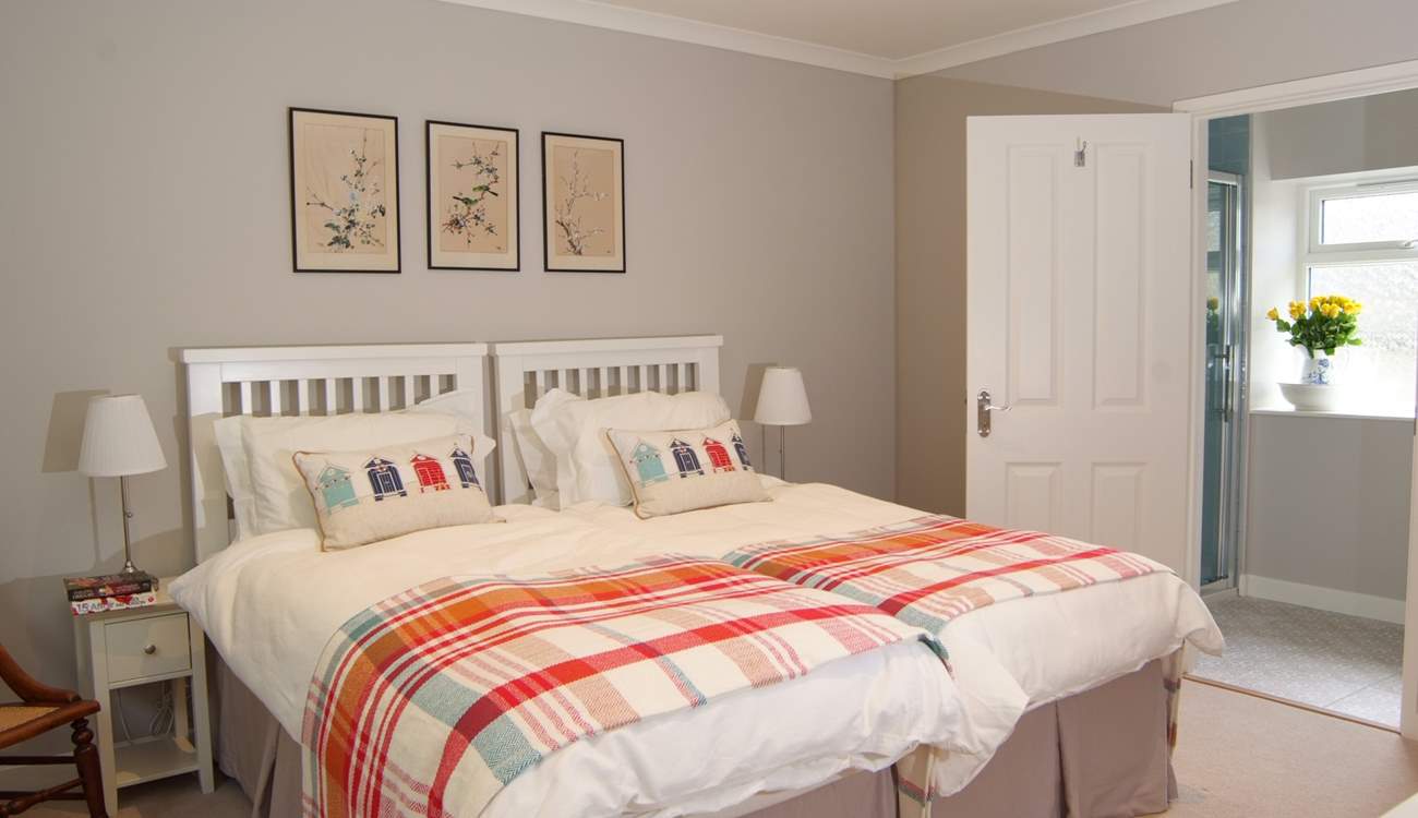 Another view of this lovely spacious bedroom with the en suite shower-room.