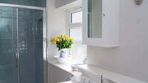 This is the en suite shower-room, with a lovely walk-in shower.