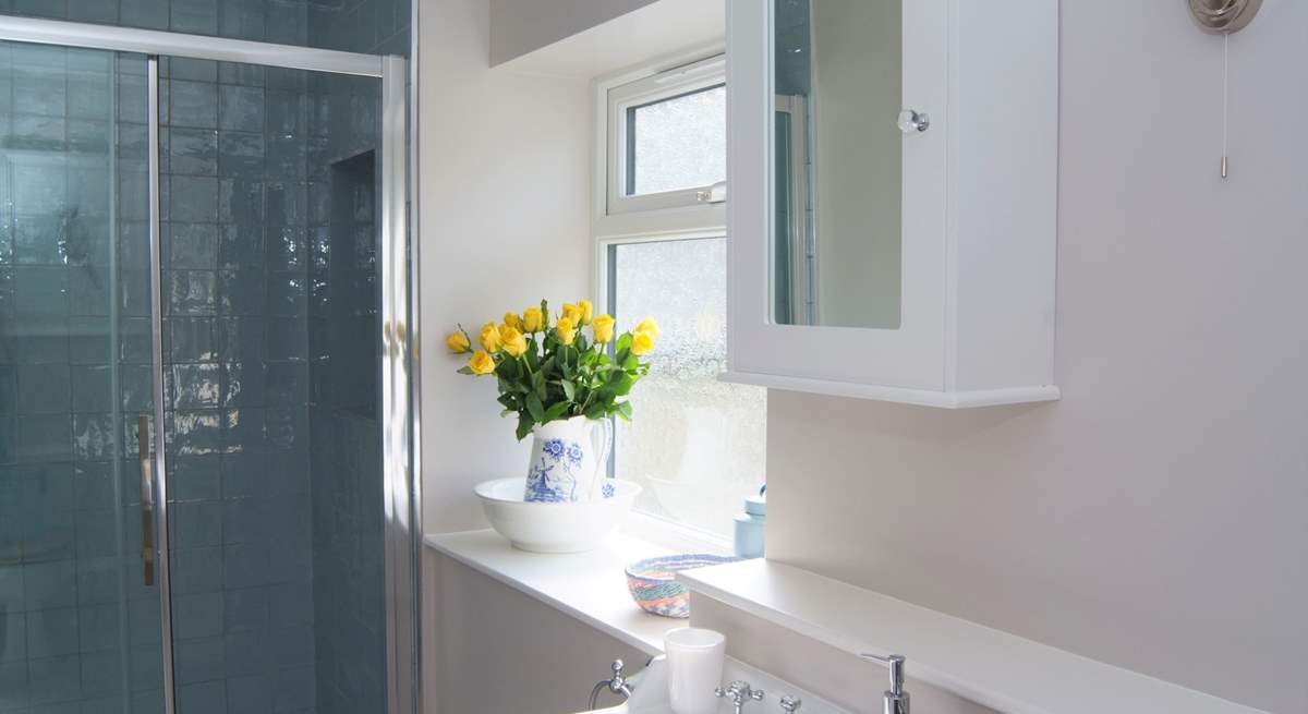 This is the en suite shower-room, with a lovely walk-in shower.