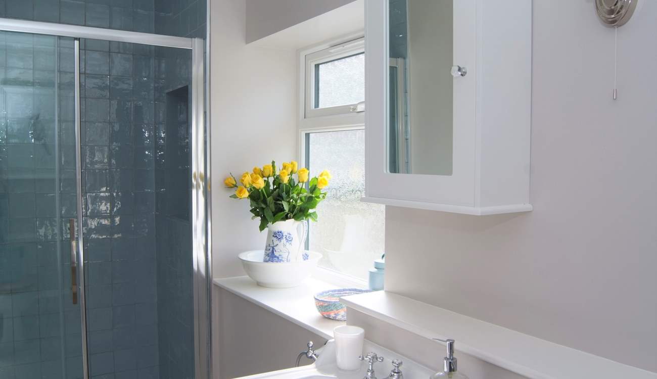 This is the en suite shower-room, with a lovely walk-in shower.