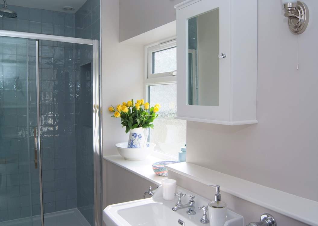 This is the en suite shower-room, with a lovely walk-in shower.