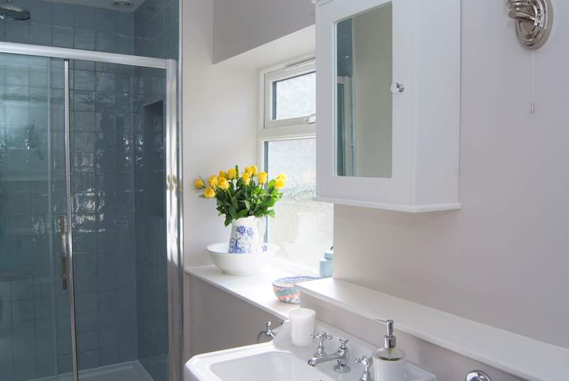 This is the en suite shower-room, with a lovely walk-in shower.