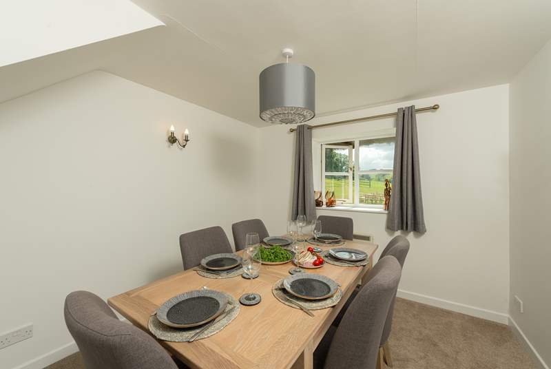There is a separate dining-room with comfortable seating for six guests to eat in style.