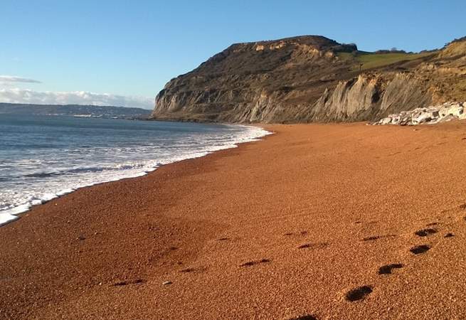 The dramatic Jurassic Coast is a very short drive from Old Sandpitts Lodge. West Bay at Bridport is the closest beach but there are so many others to explore.