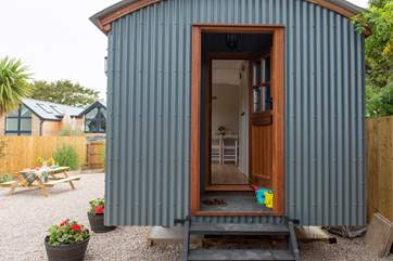You can also enter through the side door, which opens into a boot room.