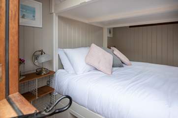 With comfy king-size bed.