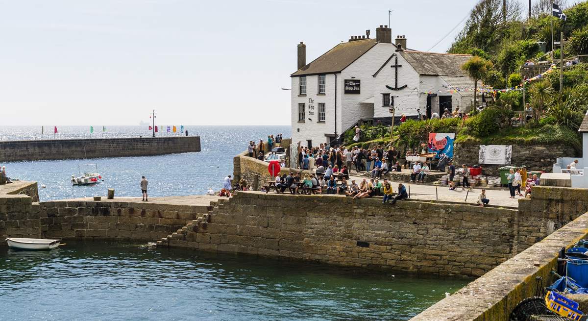 Porthleven is close by and has a sweet little harbour to walk around. 