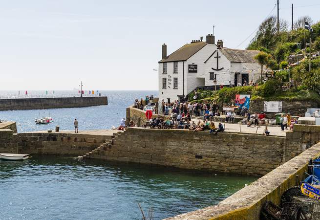 Porthleven is close by and has a sweet little harbour to walk around. 