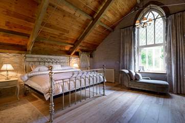 The stunning master suite on the second floor.
