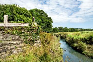 The owners' land goes down to the River Tiddy (please take care with young children).