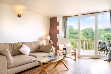 The large window certainly takes full advantage of the view.