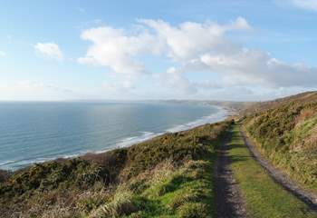 The views from the coastal footpath are simply stunning.