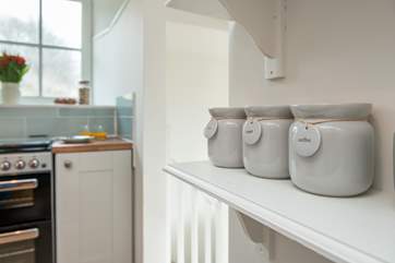 The kitchen is well-equipped for your holiday catering needs.