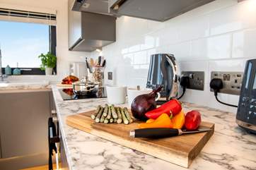 Cook up a yummy meal after exploring the coastal path.