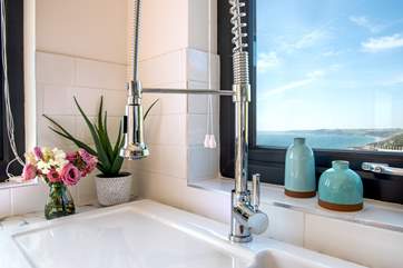 You can even enjoy the views from the kitchen sink!