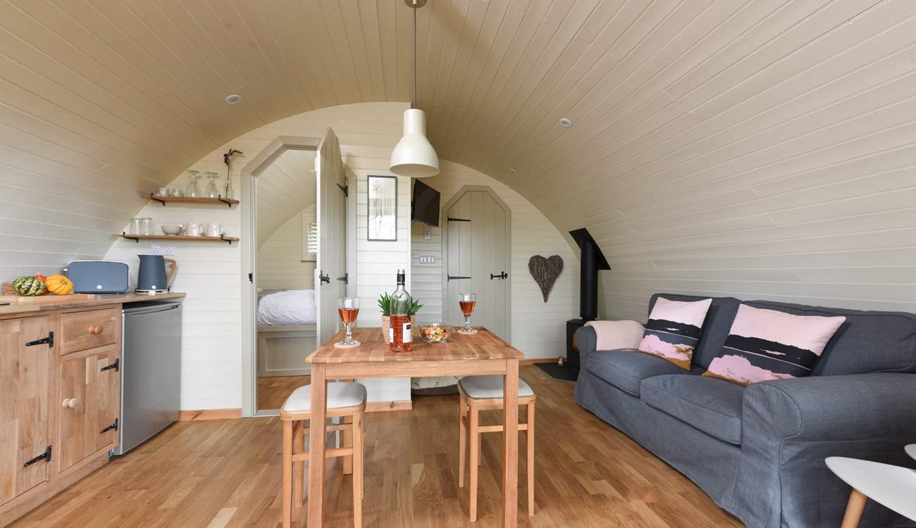 The inside is light, bright and utterly charming.