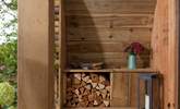 Logs for the wood-burner are provided. - Thumbnail Image