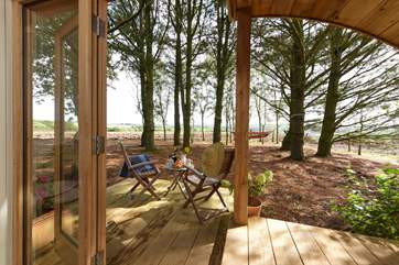 Exactly what it says on the tin, tucked amongst the trees with fabulous far-reaching views.