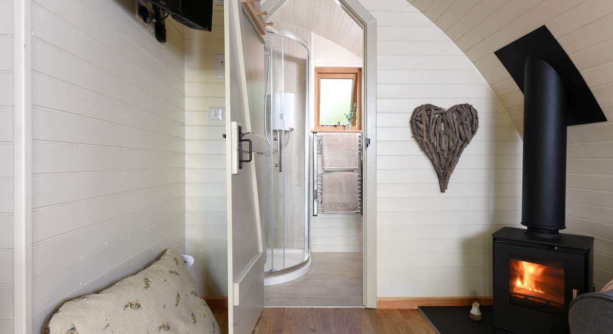 Another door leads through to the stylish shower-room.