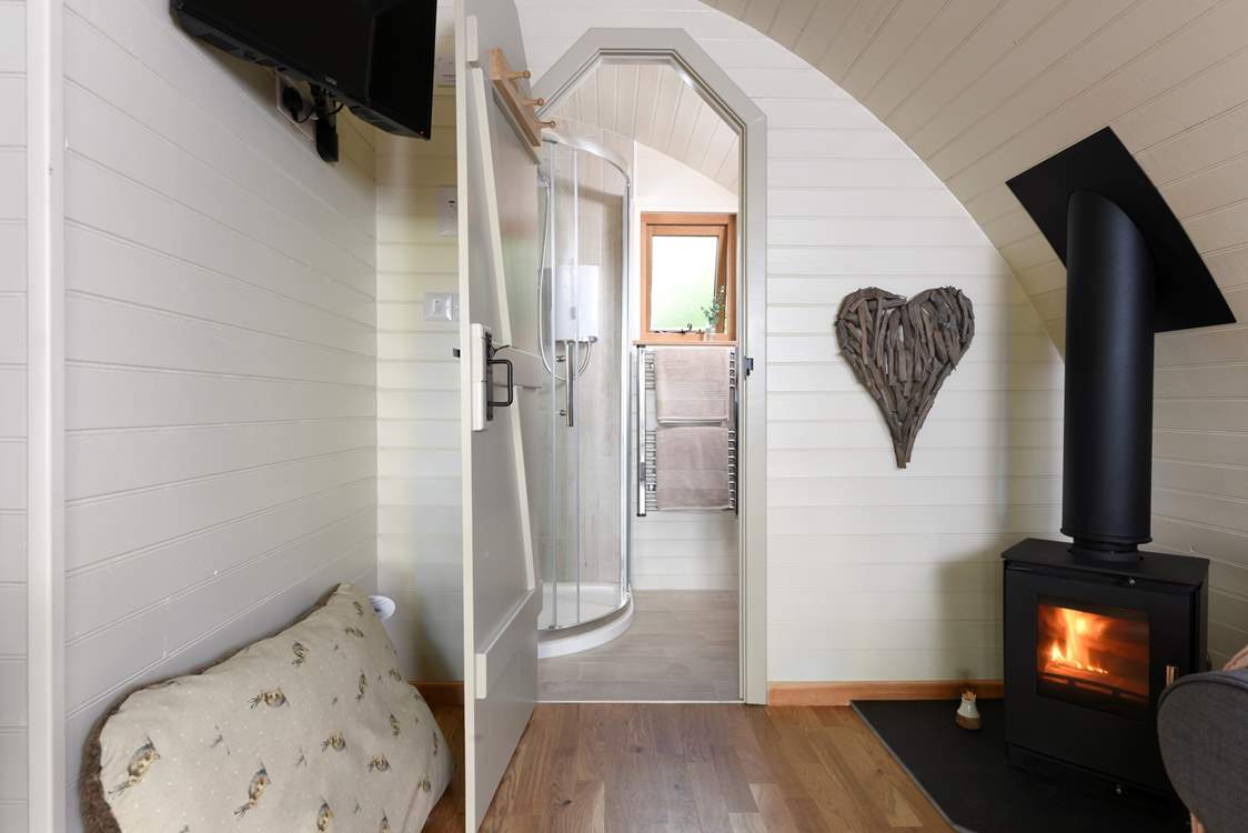 Another door leads through to the stylish shower-room.