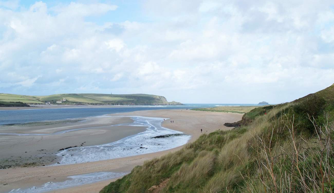 There are some wonderful beaches nearby - this is Daymer Bay.