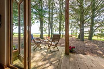 Exactly what it says on the tin, tucked amongst the trees with fabulous far-reaching views.