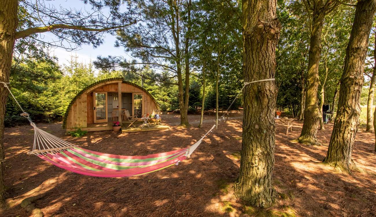 Spend your days relaxing in the shade and swinging in the hammock. What a dream... 