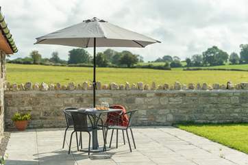The barn has a south-facing terrace and garden.