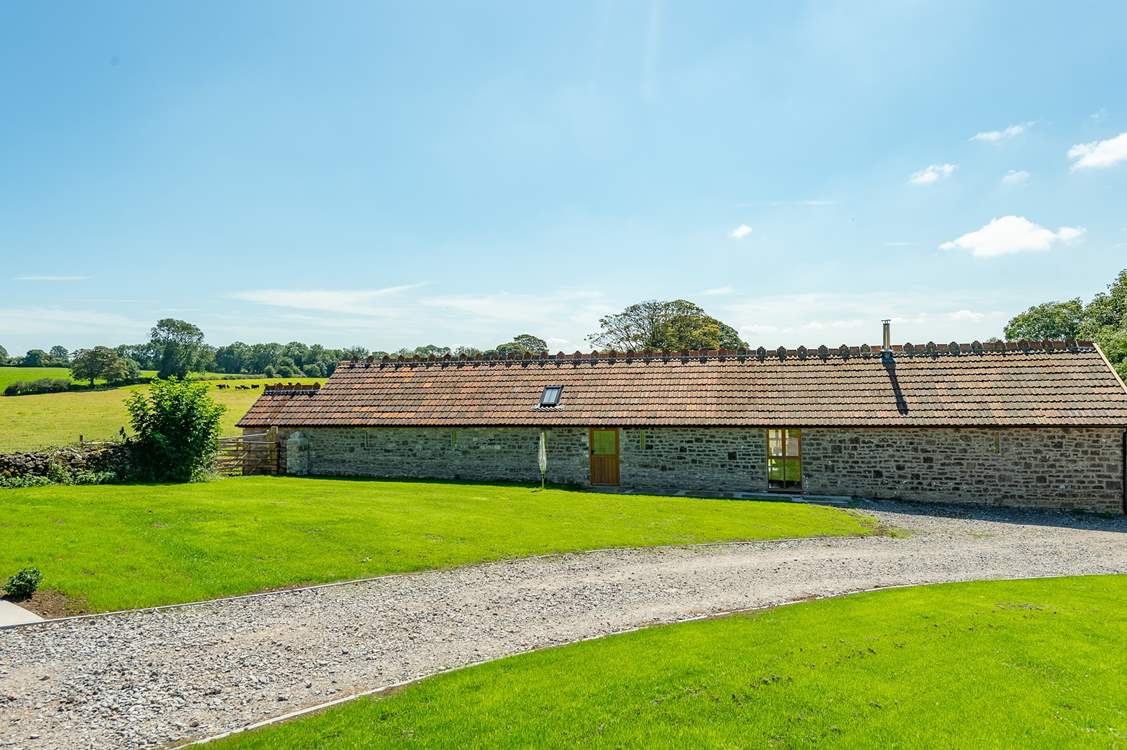 This is the back of The PIggery. There is access via the back door if you wish but otherwise the accommodation is designed to face south.