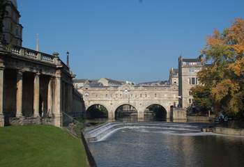 Bath itself is wonderful for a day trip. This famous Roman City is a very straightforward 40 minute drive from Shepton Mallet. There is a very good Park & Ride service there to get into the town centre if you wish.
