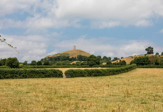 Glastonbury Tor is the best vantage point for a panoramic view of Somerset.  You even get a glimpse of it from the living-room at The Piggery.