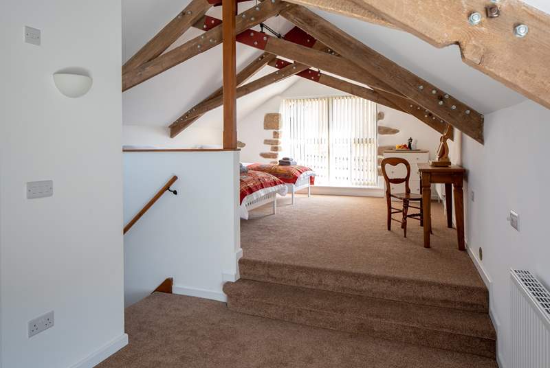 The bedroom is super spacious and is complemented by oodles of natural light. 