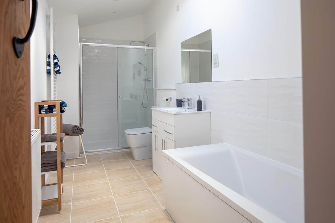 The bathroom is a fabulous size.