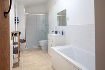 The bathroom is a fabulous size.