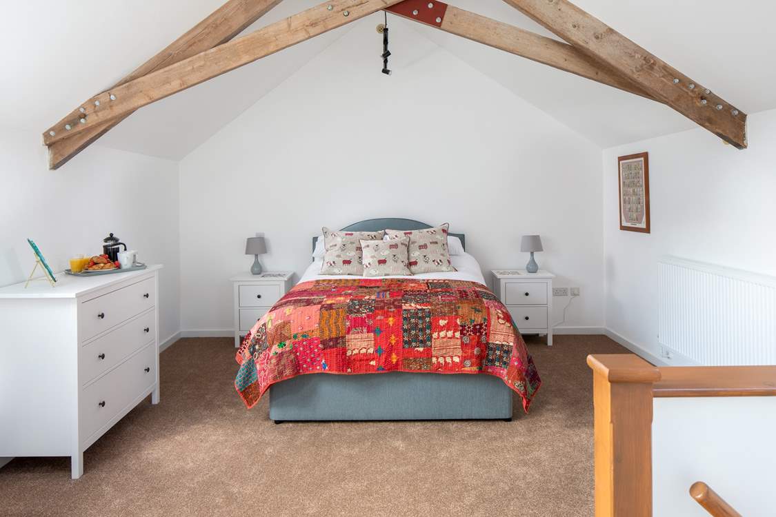 The king-size bed is super inviting.
