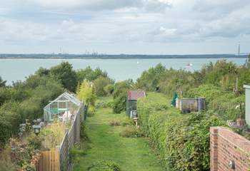 There are beautiful views from the first floor (please note, there is no beach access from the property).