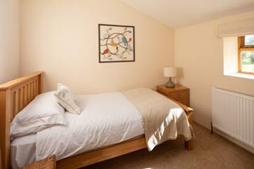 Bedroom 1 on the ground floor is this perfect single room. Ideal for those who don't fancy taking a trip up stairs.
