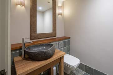 WC in the pool house.