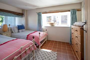 Bedroom 3 is home to these delightful three-foot single beds. Perfect for adults and children alike.