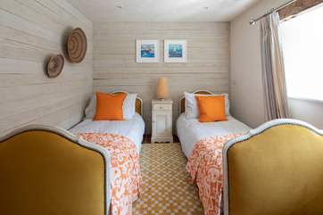 Bedroom 2 is simply beautiful with these 2'9'' single beds, what a great room for the younger members of the party.