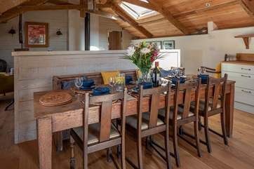 Plenty of space to seat eight around this fabulous table.