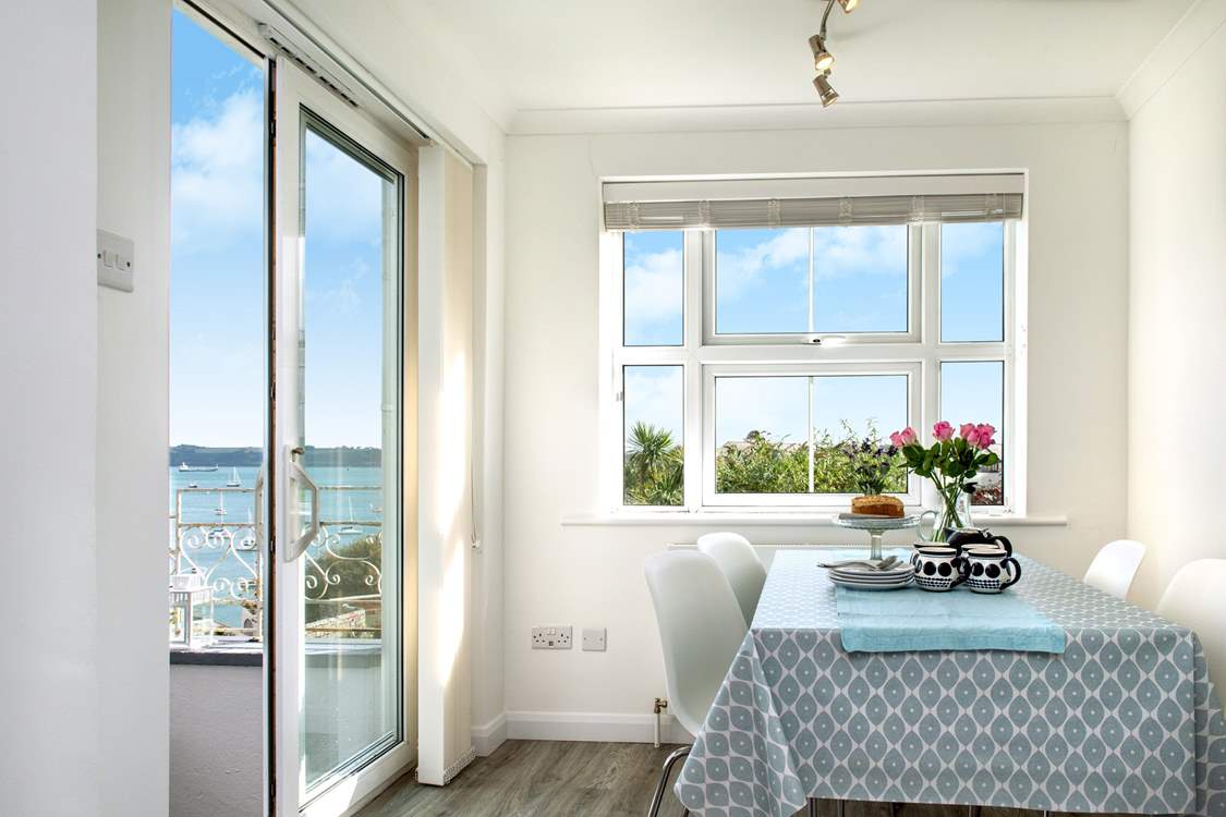 Open the doors to breathe in the fresh sea air.