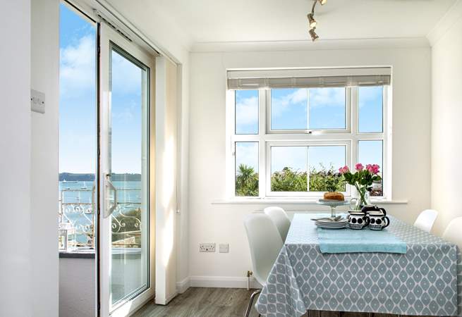 Open the doors to breathe in the fresh sea air. 