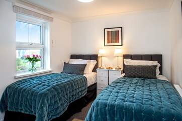 This bedroom can be either a super-king or twins (Bedroom 2).